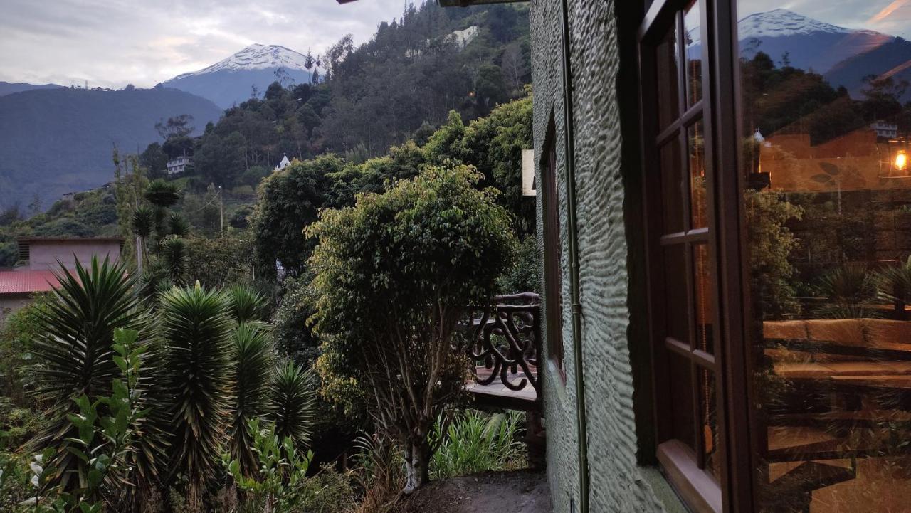 "Casa Verde" En Banos De Agua Santa Con Vista Al Volcan Tungurahua Exterior photo